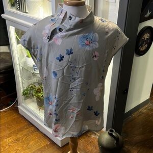 Floral Tan Women's Top